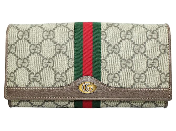 Gucci Ophidia GG Leather Wallet on Chain