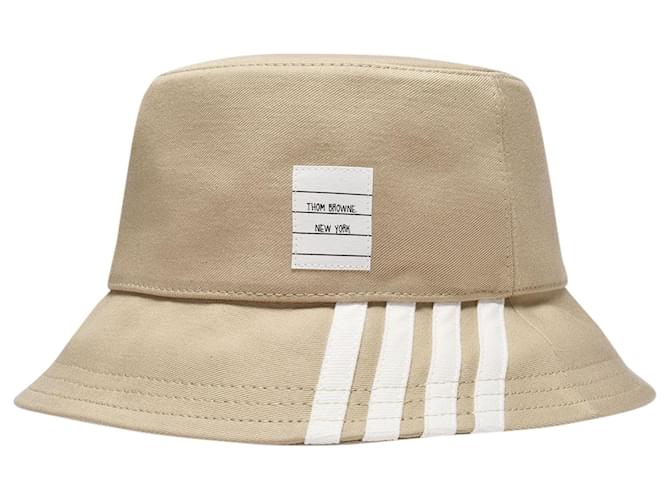 Thom Browne Bucket Hat in Beige Canvas ref.547353 - Joli Closet