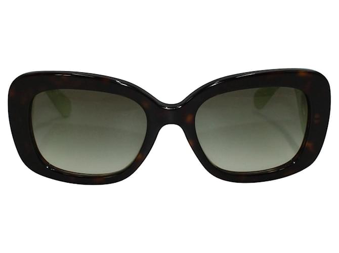 Prada Grüne Barock-Sonnenbrille Kunststoff  ref.547744