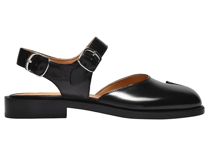 Maison Martin Margiela Tabi Sandals in Black Leather ref.547820