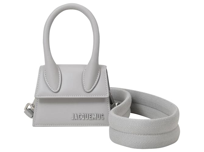 Jacquemus Le Chiquito Homme in Grey Leather  ref.547904