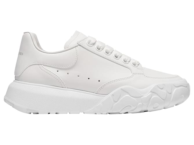 Alexander Mcqueen Court Sneakers in White Leather Multiple colors  ref.548188