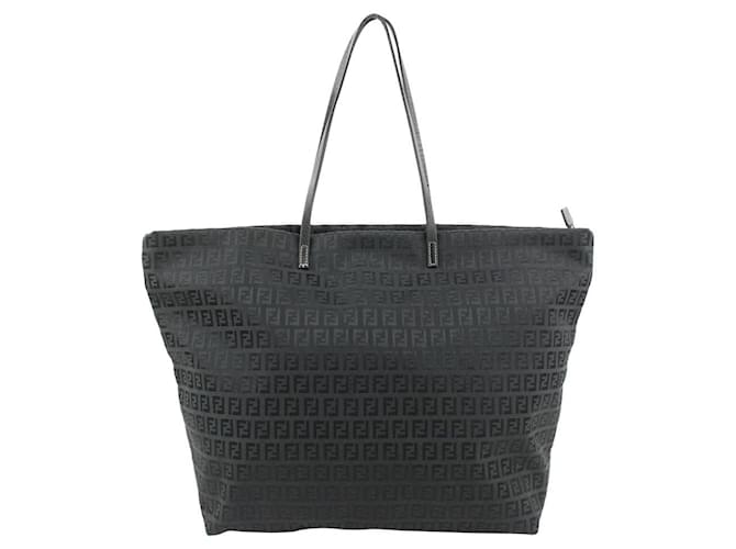 Fendi Roll tote Zucca Canvas and Leather Shoulder Bag