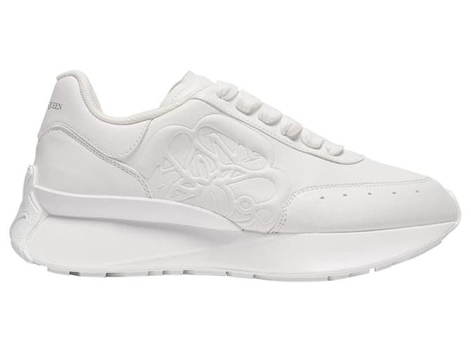 Oversized Sneakers - Alexander Mcqueen - White - Leather  ref.548778
