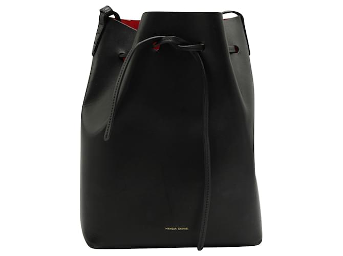 Mansur Gavriel Black Bucket Bag Leather  ref.548854