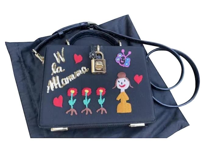 Dolce & Gabbana Handbags Black Leather Exotic leather  ref.549131