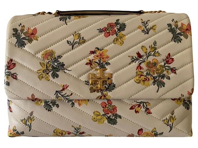 Tory Burch Kira Floral Leather Shoulder Bag