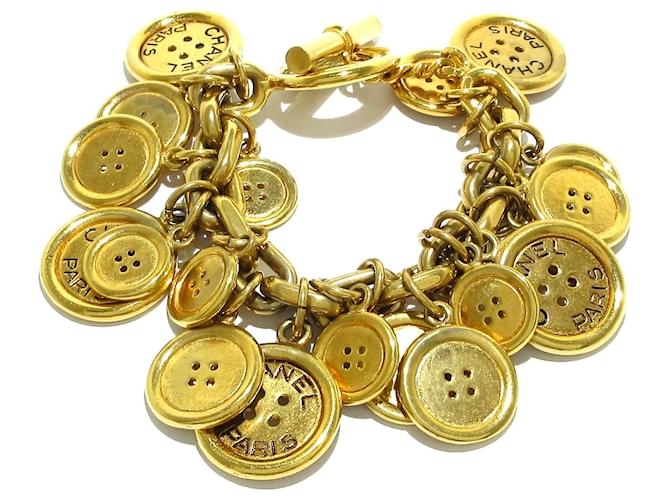 Bracelet Chanel Métal Doré  ref.549386