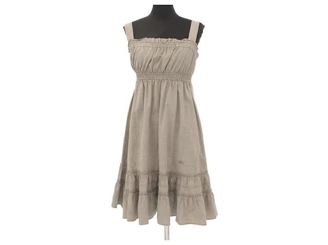 Burberry Dresses Grey Cotton  ref.549476