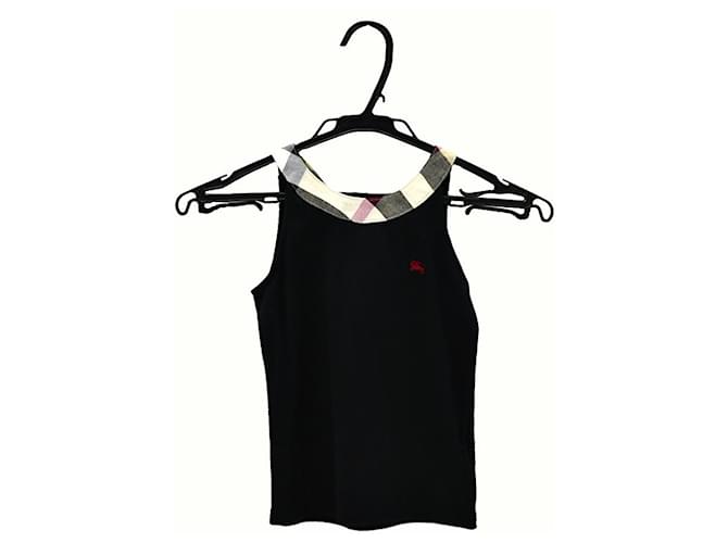 Burberry Camisetas y tops Negro Algodón  ref.549538
