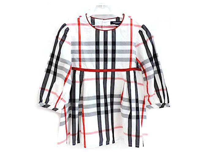 Burberry Tops Tees White Red Cotton  ref.549539