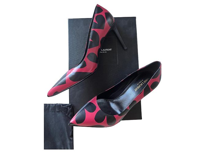 Saint Laurent schwarze Leder Pumps Größe 40