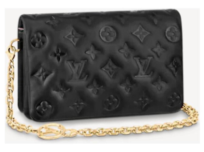 Bolsa Clutch LOUIS VUITTON "Coussin" nova Preto