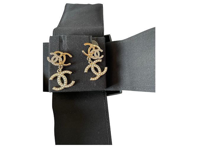 Coco Crush Orecchini pendenti Chanel CC Argento Acciaio