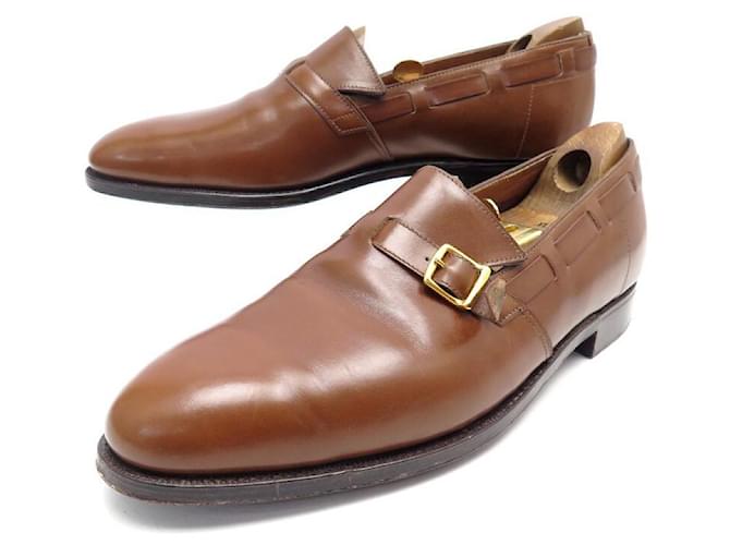 JOHN LOBB DICK SAPATILHAS COM FIVELA 9E 43 sapatos de couro marrom  ref.549674