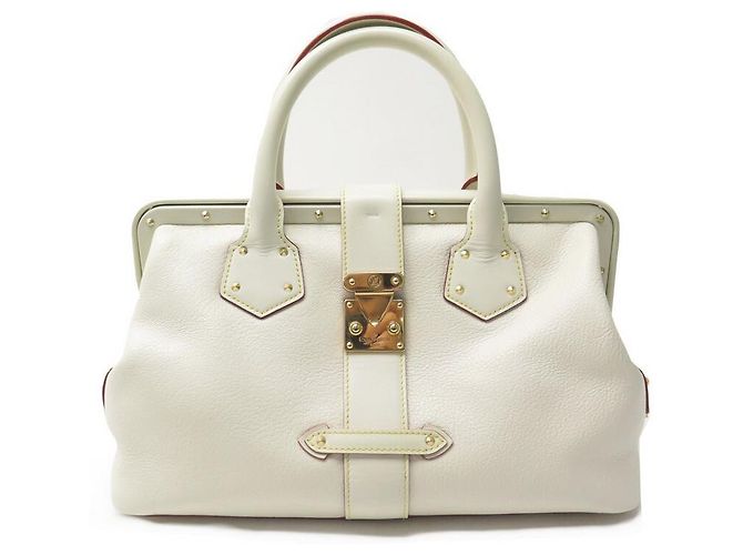 Ingenieux BOLSA DE MÃO LOUIS VUITTON L ENGENIOUS COURO SUHALI BEGE