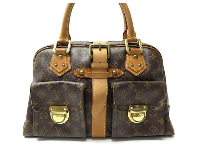 Louis Vuitton Manhattan shoulder bag in brown monogram canvas and