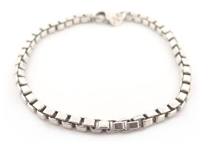 TIFFANY CO VENETIAN BRACELET 19CM SOLID SILVER 925 SILVER BOX  