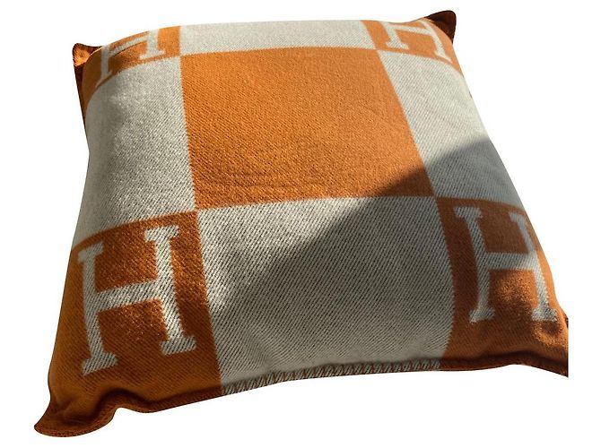 Hermès Avalon Cushion, big size Orange 