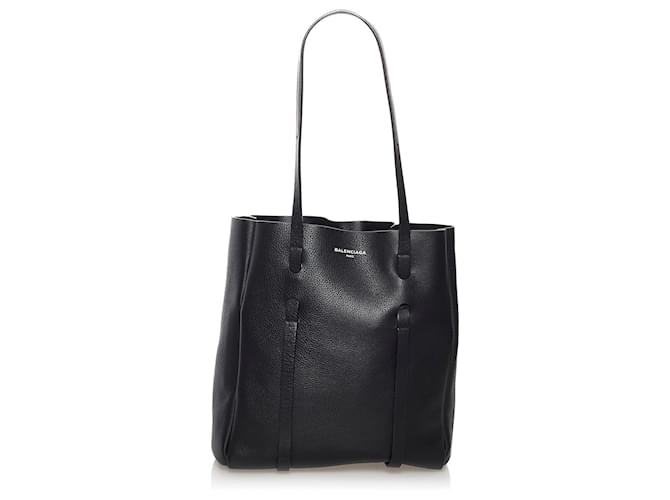Balenciaga Black XS Everyday Leather Tote Bag Pony-style calfskin  ref.549962