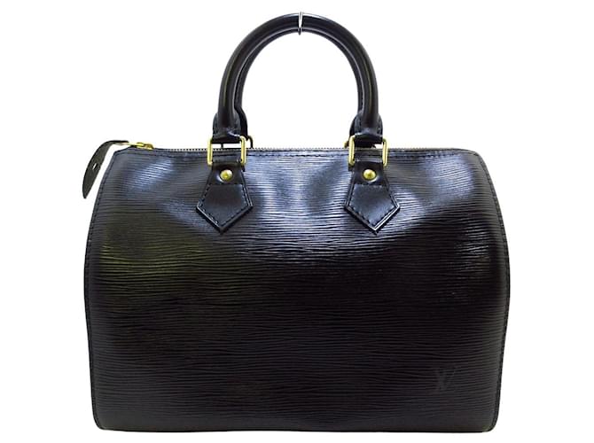 Louis Vuitton Speedy 30 Black Leather  ref.550068
