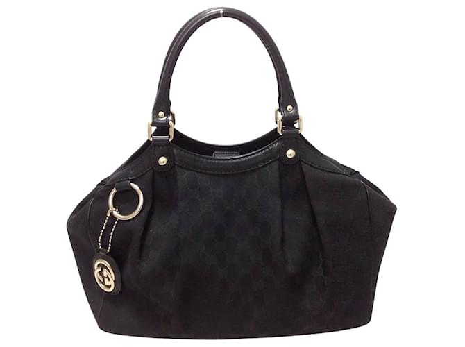 Modello GG Gucci Nero Tela  ref.550097