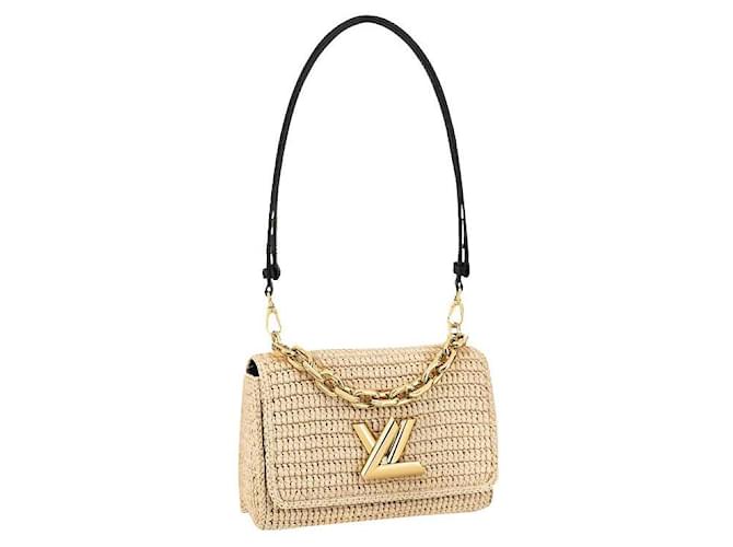 Louis Vuitton LV Raffia Twist MM bag Beige  ref.550349