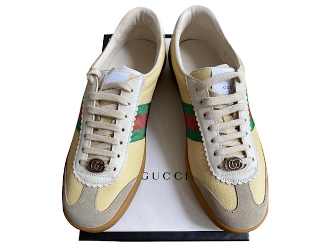 Gucci shoes yellow on sale