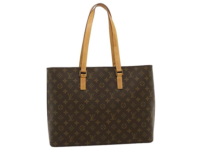 Louis Vuitton Luco Brown Cloth  ref.550696