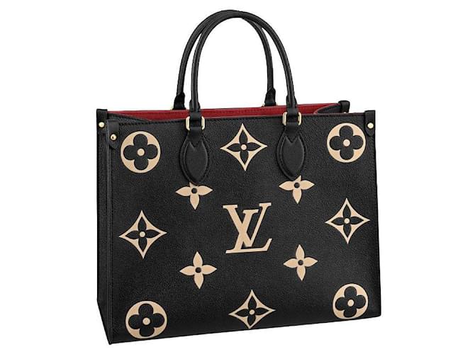 Louis Vuitton LV Onthego MM Black Leather  ref.550706