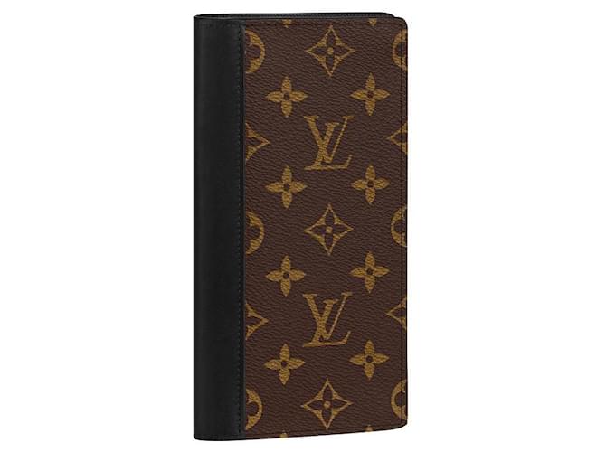 Louis Vuitton LV Brazza wallet macassar Brown Leather ref.550763
