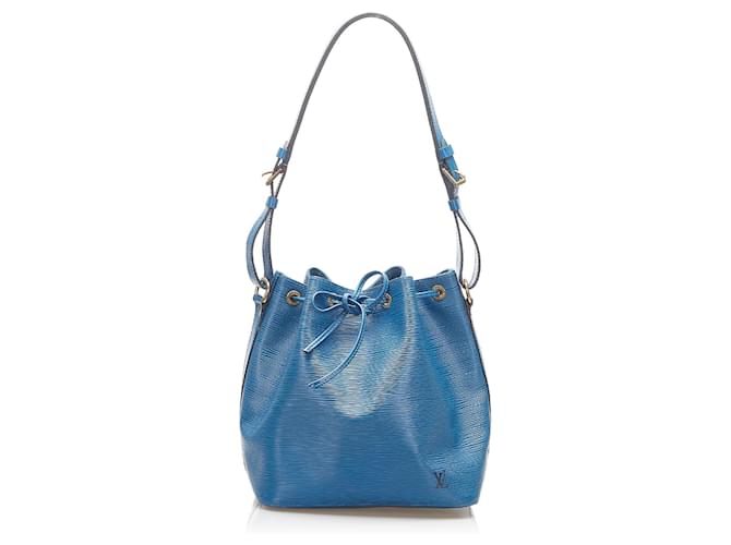 Louis Vuitton Blue Epi Petit Noe Azul Cuero  ref.550885