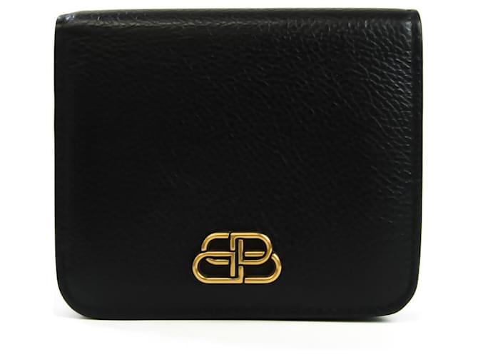 Balenciaga Wallet Black Leather  ref.551181