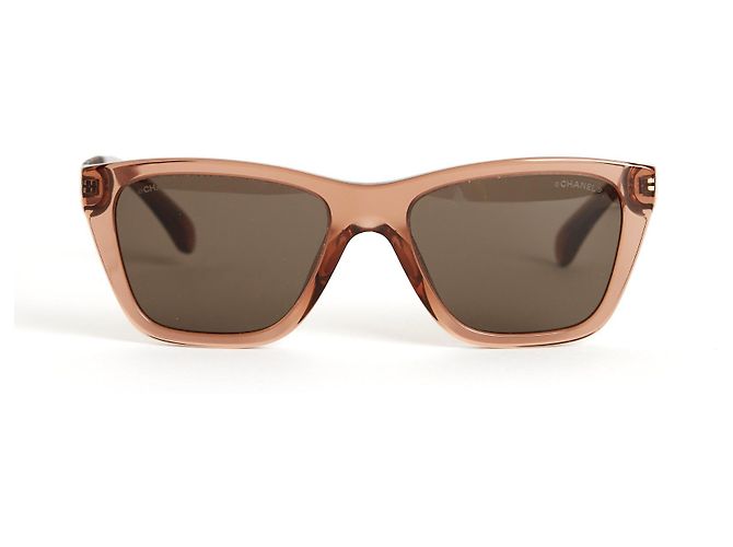 Chanel Rectangles Sunglasses Pink Acetate
