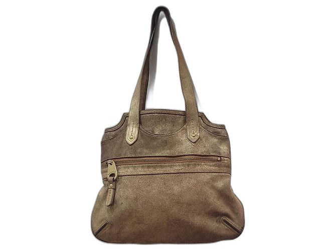 Bolsa hobo dourada Marc Jacobs. Bege Dourado