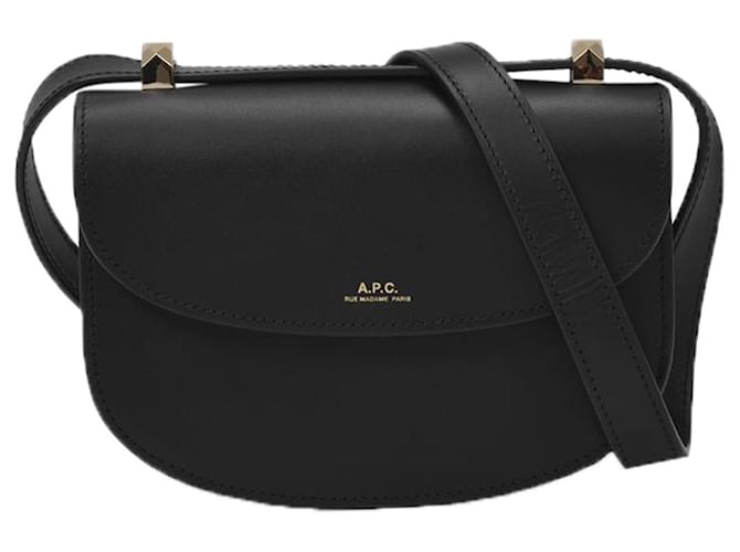 Apc Geneve Mini Hobo Bag - A.P.C. - Black - Leather ref.551556
