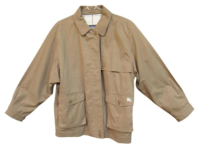 Tamanho da jaqueta feminina Burberry 44 Marrom Algodão  ref.551633