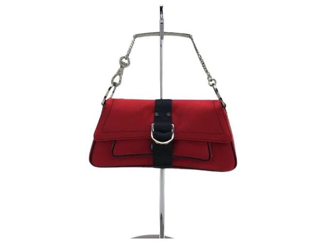 Christian Dior Handbags Red Cloth  ref.551754