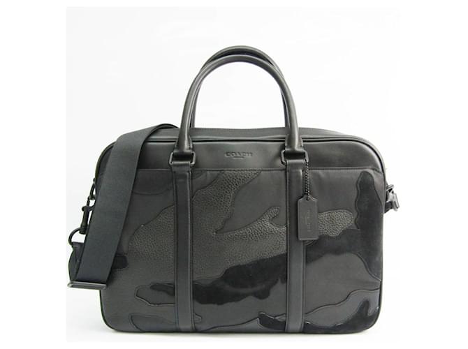 Coach Briefcase Black Leather  ref.551898