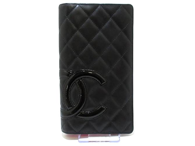 Chanel Cambon Cuir Noir  ref.551949