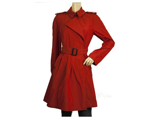 Burberry Trench Coat Burberry Roter Mantel Burberry Roter Trench