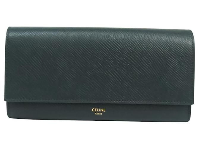 Céline Celine wallet Green Pony-style calfskin  ref.552086