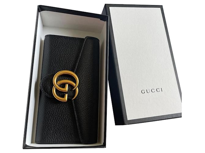 Gucci Cuir Noir  ref.552237