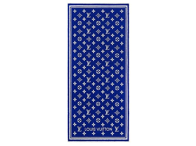 Louis Vuitton LV beach towel new Blue Cotton  ref.552247