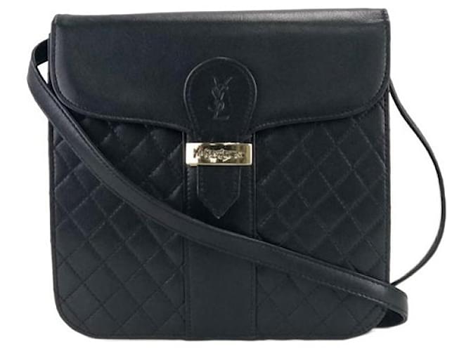 Yves Saint Laurent YSL leather handbag black used from Japan – AGRI STAR  S.A.