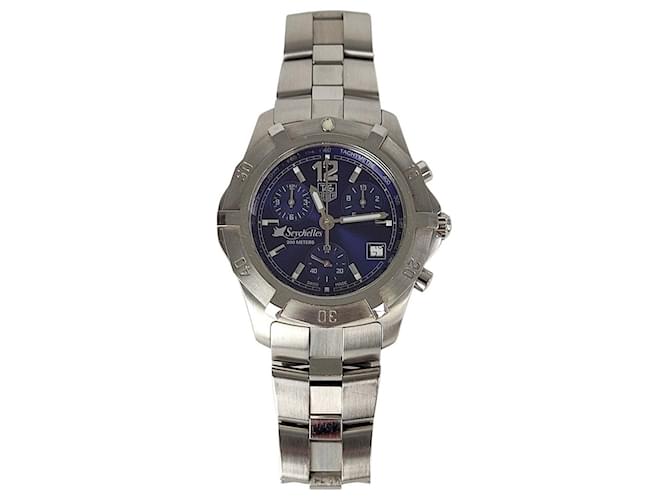 Autre Marque Tag Heuer Uhr Limited Edition Seychellen in Stahl Silber Metall  ref.552660