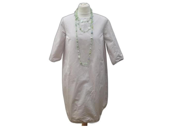Max Mara dress tunic dress Beige Cotton Polyester  ref.553039