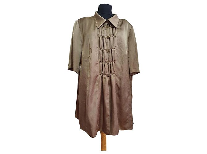 Autre Marque Elena Grunert Top Shirt Khaki aus Mikropolyester Größe 48