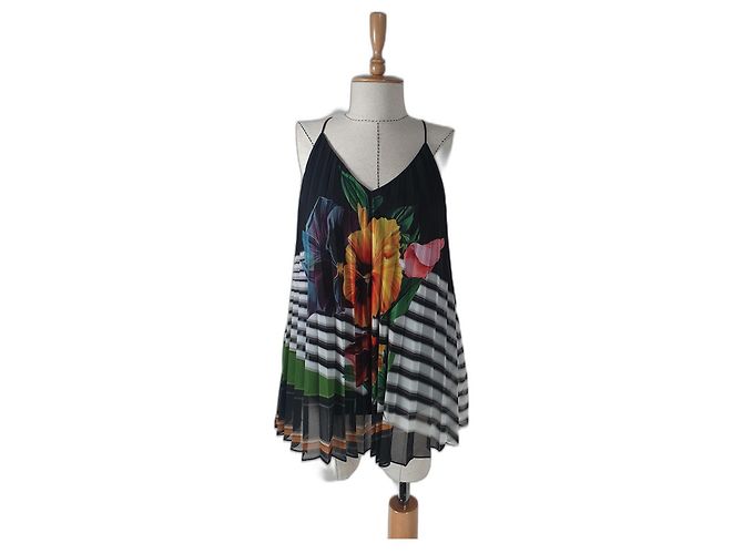 Mary Katrantzou Tanktop aus Seide und Polyester Mehrfarben