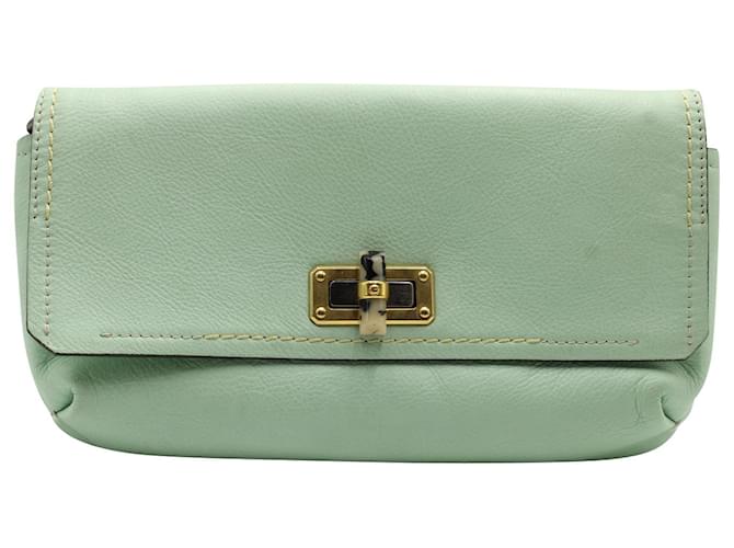 Lanvin 'Happy' Handbag in Mint Green leather   ref.553344